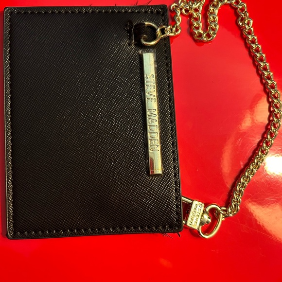 Steve Madden hand bag, black, new, a must have for your closet, lovely. - Picture 10 of 14